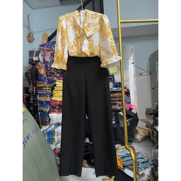 sét bộ công sở hoạ tiết