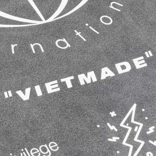 Grimm DC Áo Signature Destroyed collection | Worldwide tee // Grey