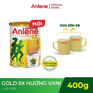 Sữa bột Anlene Gold 5X hương vani lon 400g