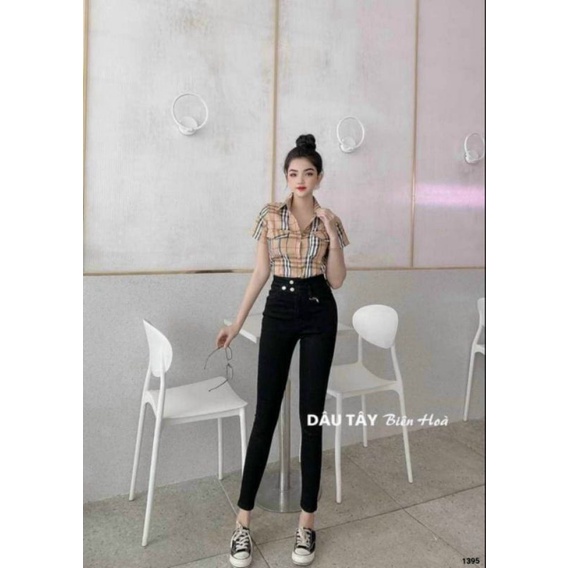 Áo sơmi cộc tay sọc Bờ_Bờ_Rờ siêu chanh sả