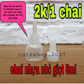 chai nhựa nhỏ giọt 5ml