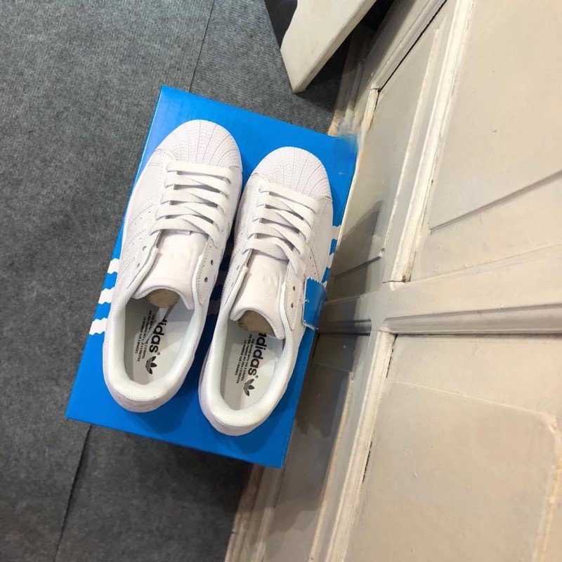 Giày thể thao sneaker super star trắng full