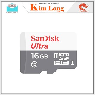 [BH 5 Năm] Thẻ nhớ Micro SDHC SanDisk Ultra 16GB C10 80MB/s – Chính hãng