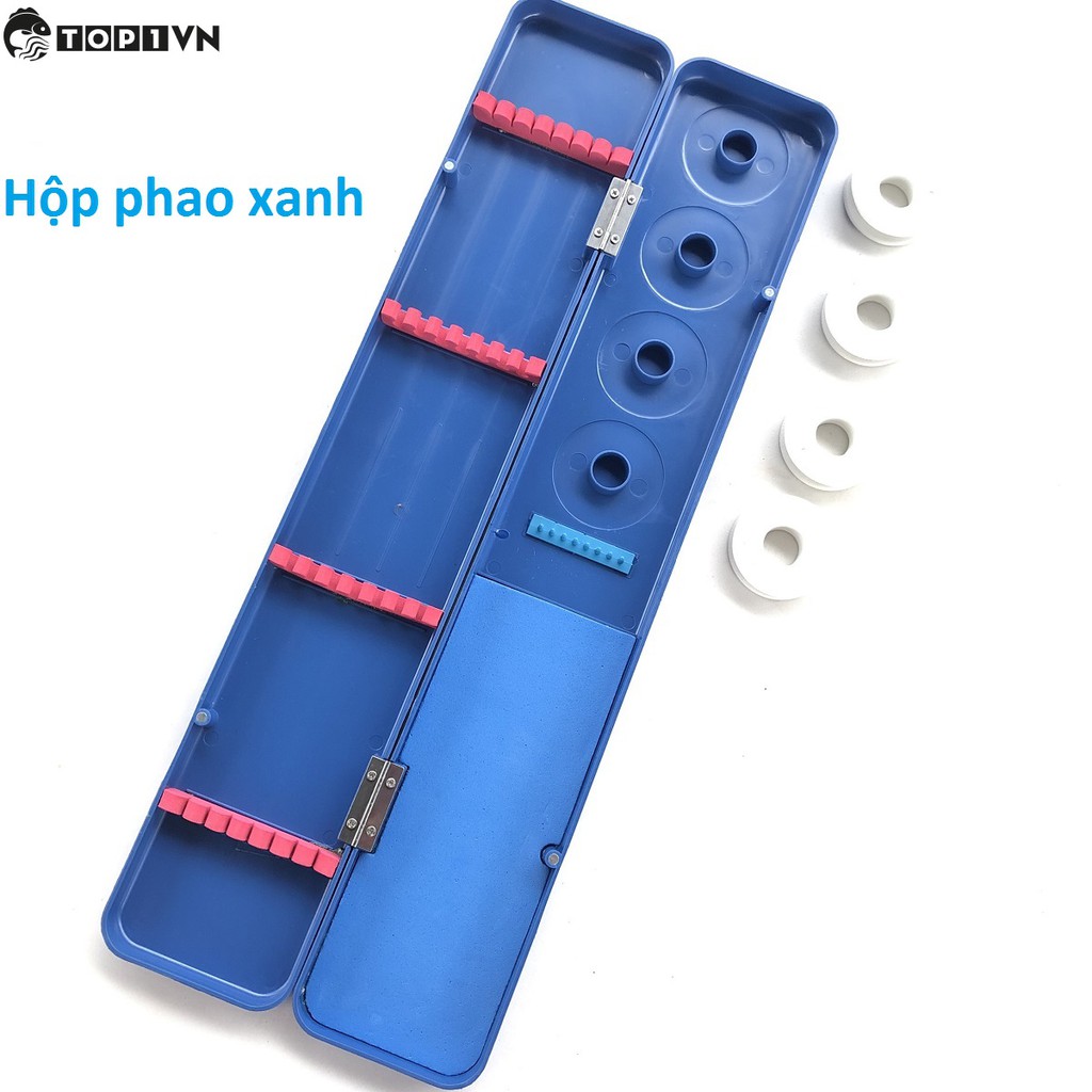 Hộp phao xanh đựng phụ kiện câu đài 75cm - Top1VN chất lượng 102