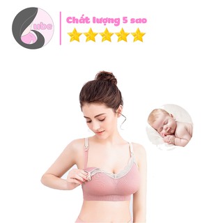 [Mặc như không mặc] Áo Lót Bầu Cho Con Bú Chống Chảy Sệ Pha Ren-ÁO LÓT BẦU CAO CẤP- áo lót không gọng LT04