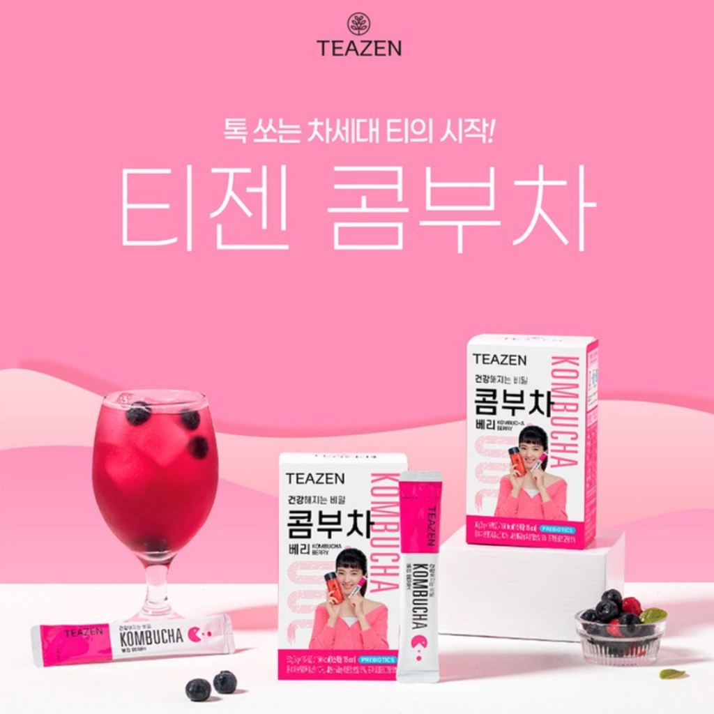Trà Teazen Kombucha Hàn Quốc tốt cho tiêu hóa
