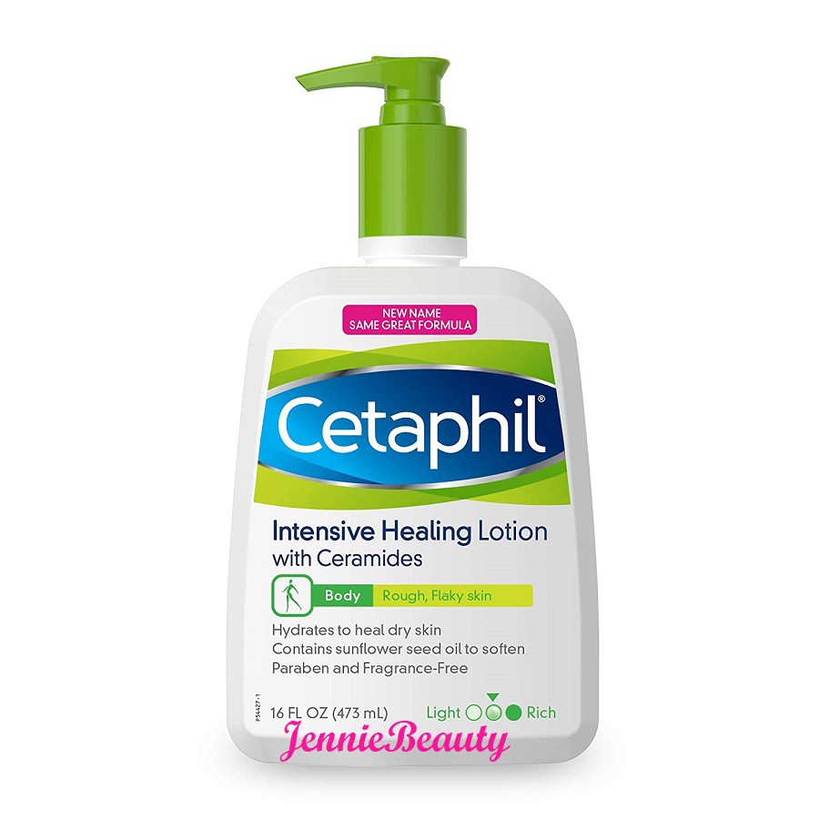 [Hàng Mỹ] Sữa dưỡng ẩm toàn thân dịu nhẹ Cetaphil Intensive Healing Lotion cho da khô ráp bong tróc, da cơ địa (473ml)