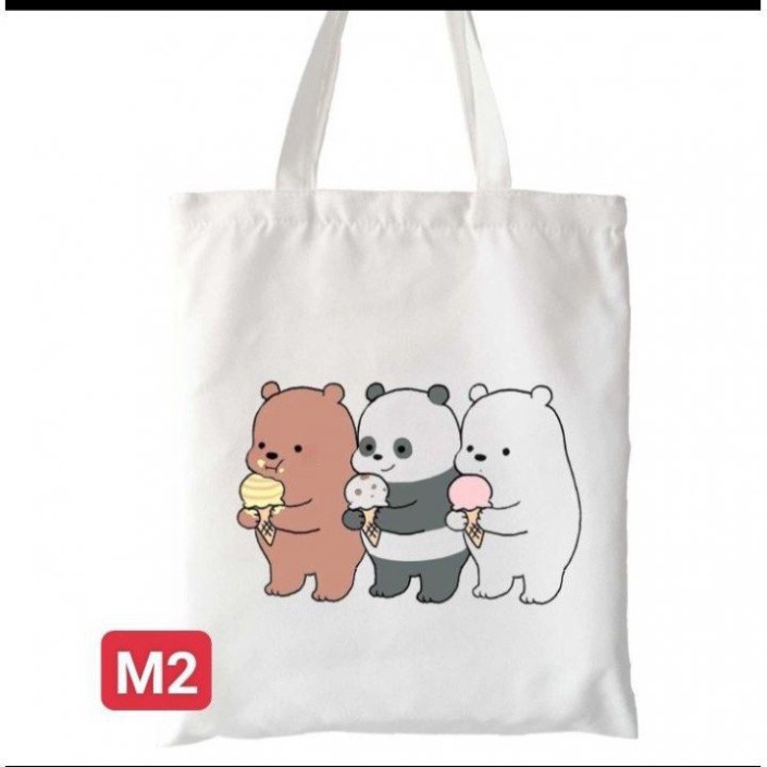 [HÀNG NEW] Túi Vải Bố Tote Họa Tiết 🐻 Ba Con Gấu 🐻 Đẹp Dễ Thương Cho Nữ Có Thể Đựng Laptop Đi Chơi Du Lịch