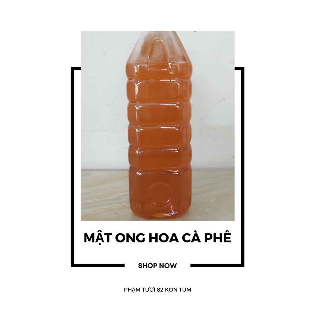 Mật ong hoa cà phê nguyên chất Tây Nguyên chai 1 lít