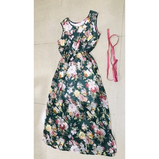 Đầm maxi voan lót thun mịn freesize