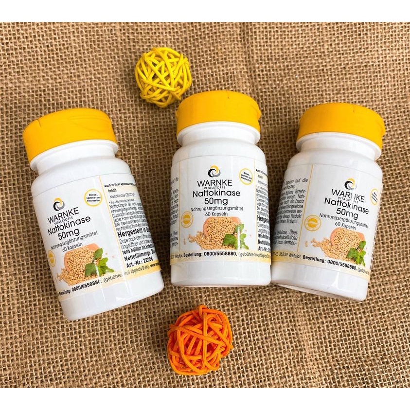 - Viên Chống Đột Quỵ Warnke Nattokinase - 60 Viên date 02.2024