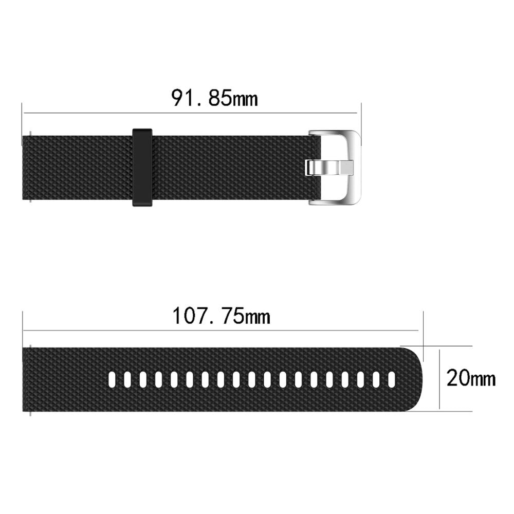 Dây Đeo Silicon 18 20 22mm Cho Vòng Tay Thông Minh Garmin Venu Vivoactive 4s Vivoactive 4 3, For Pioneer 245 / 245m