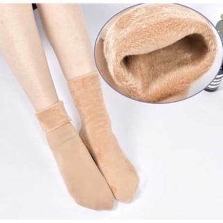 Combo 10 đôi tất nữ lót lông ấm áp