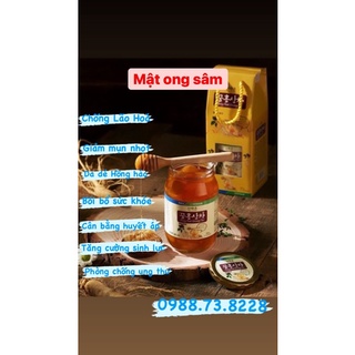 Sâm tươi ngâm mật ong nguyên chất, lọ 580ml - Hồng sâm lát mật ong hàn quốc ❤️💫