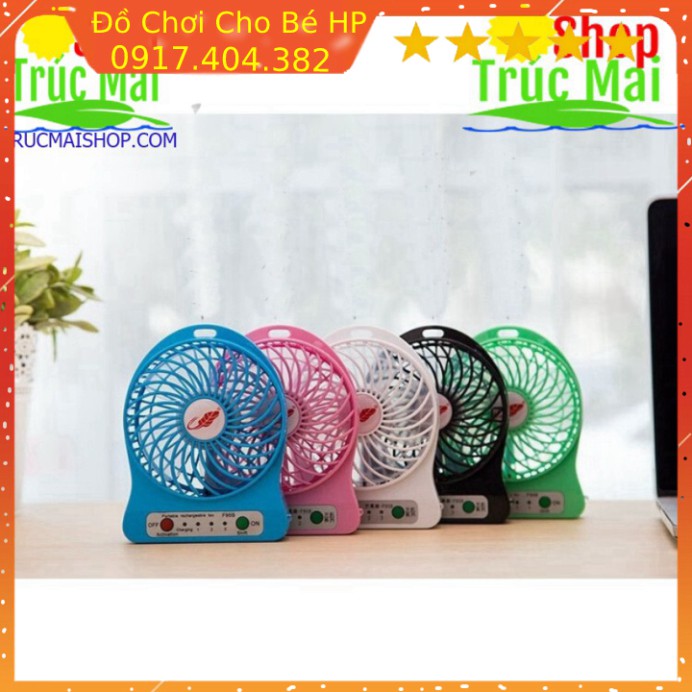 [SIÊU SALE] Quạt mini pin sạc cầm tay 3 chế độ có đèn pin - Hàng Loại 1 (Giao Màu Ngẫu Nhiên) ✅  Đồ Chơi Trẻ Em HP