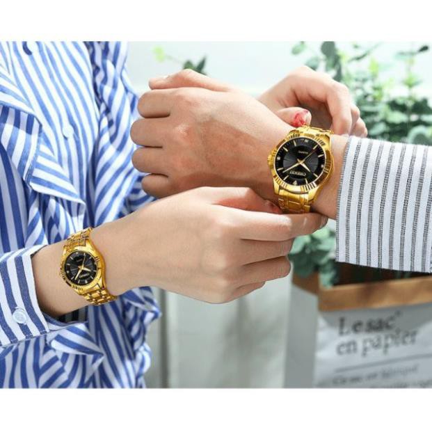 [HÀNG CHÍNH HÃNG] Đồng hồ nam nữ Chenxi -Đồng hồ nam dây thép đúc đặc không gỉ-Mặt chống xước