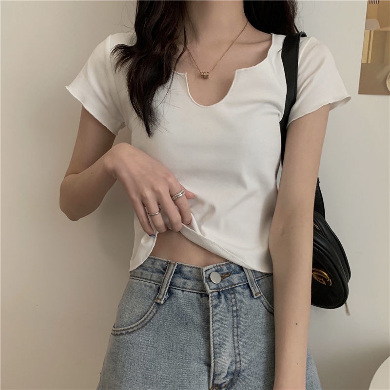 Áo Thun Tay Ngắn Thiết Kế Mới Thời Trang Mùa Hè Dành Cho Nữ