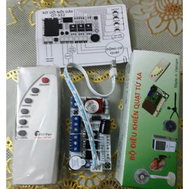 Bộ điều khiển quạt điều hòa phun sương đa năng