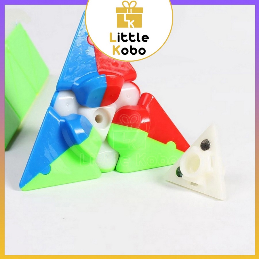 Rubik Pyraminx Nam Châm QiYi MS Magnetic Stickerless Rubic Tam Giác Đồ Chơi Trí Tuệ