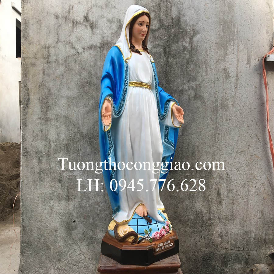Tượng Đức Mẹ Ban Ơn 1m