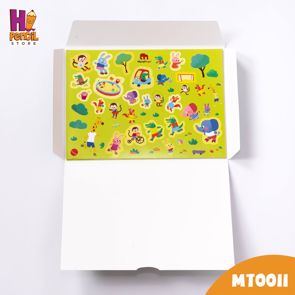 Sticker MyndToys dán sáng tạo chủ đề thành phố cho bé trên 2 tuổi