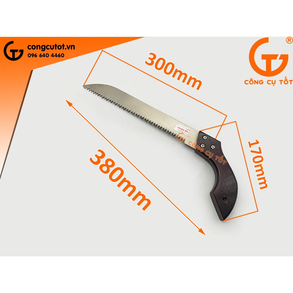 Cưa cán gỗ lưỡi thép không gỉ 30cm siêu bén - Made in Việt Nam