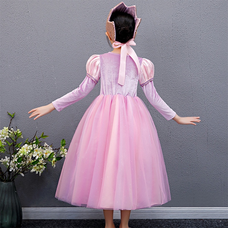 Đầm Hóa Trang Công Chúa Lolita Màu Cầu Vồng Dễ Thương Cho Bé Gái