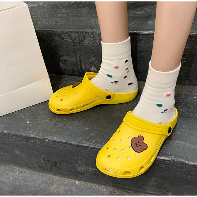 JY205 - Dép lê dép đúc dạng lưới, dép xinh hàng sẵn giá hạt dẻ