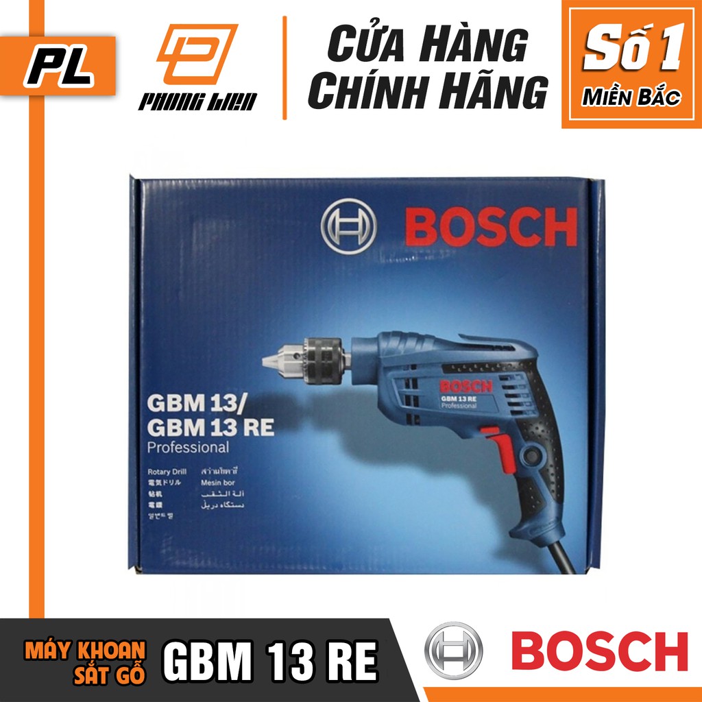 Máy Khoan Bắt Vít Bosch GBM 13 RE (13MM-600W) - Hàng Chính Hãng