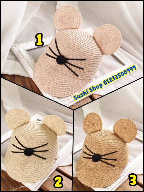 (FreeShip) Mũ cói trẻ em lưỡi trai chuột Mickey