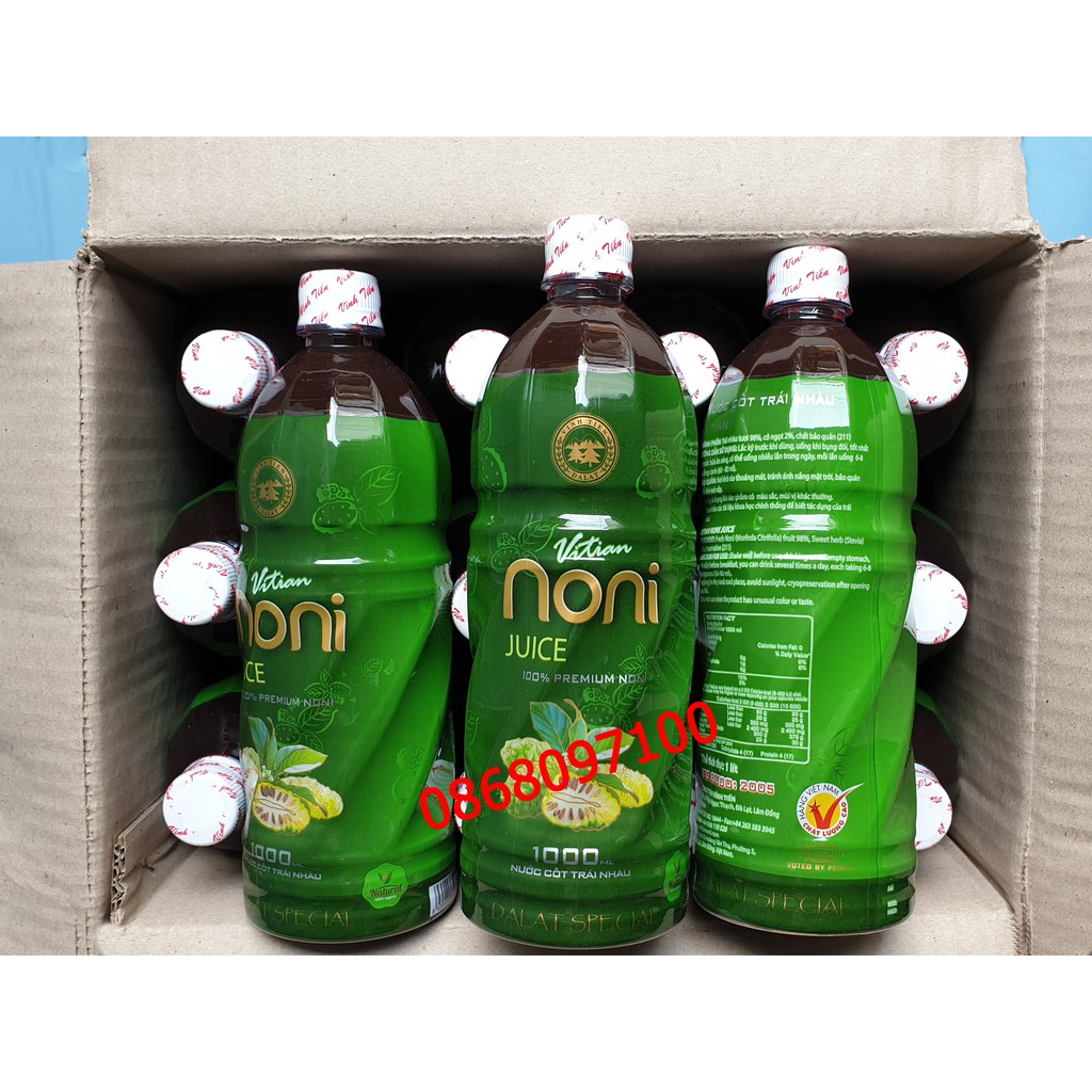 NƯỚC CỐT TRÁI NHÀU ĐÀ LẠT 1 LÍT noni juice