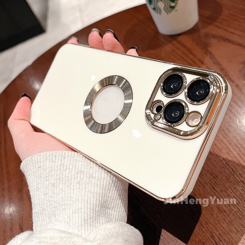 Ốp Điện Thoại Silicon Dẻo Tráng Gương Sang Trọng Chống Va Đập Cho IPhone 11 12 13 14 Pro MAX 7 8 Plus XR XS X MAX