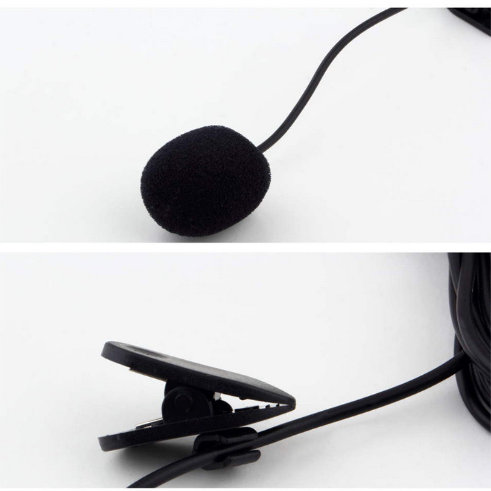 Mic 3.5mm studio có kẹp clip dành cho máy tính bảng, máy để bàn, PC