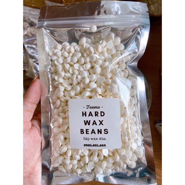 Sáp wax lông cao cấp Sáp dừa sữa và Sáp trong suốt (100gr) + Mỡ trăn hỗ trợ triệt lông