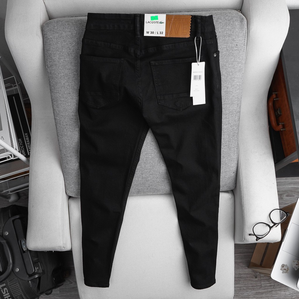Quần Jean Nam Lacost Cotton - Hàng Trơn & Rách gối