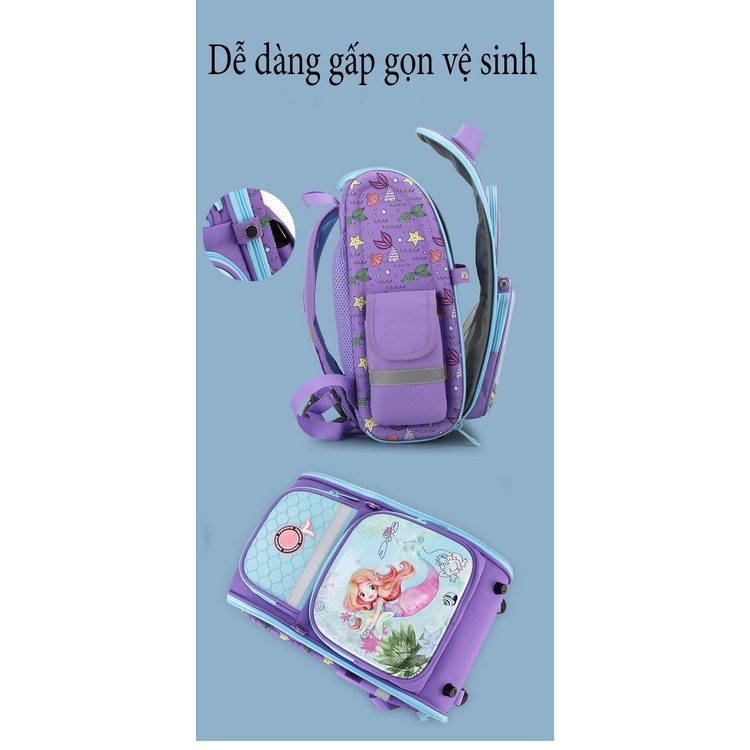 [ Cam kết - Hàng loại I ] balo chống gù cho bé cặp sách dành cho học sinh tiểu học nhẹ chắc chắn thoáng khí cho bé
