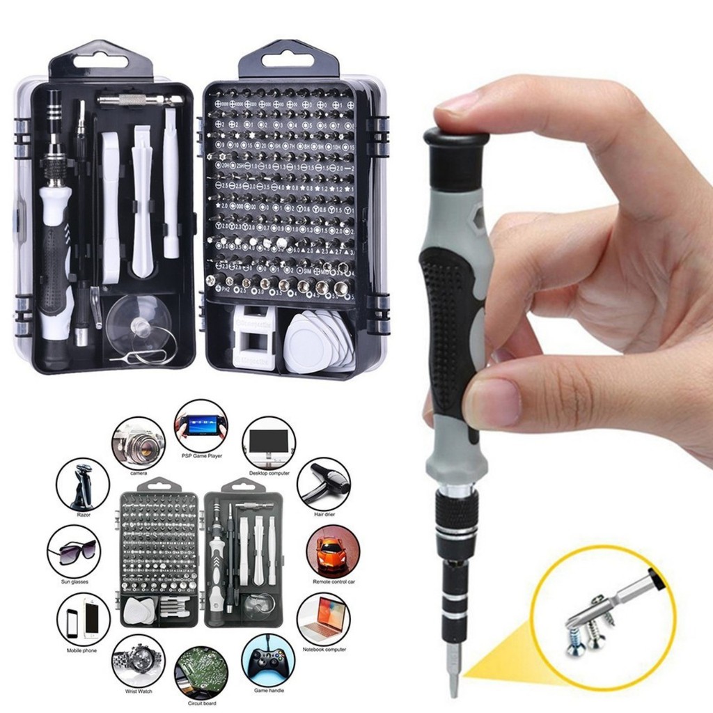 BỘ TUA VÍT ĐA NĂNG GỒM 115 CHI TIẾT SIÊU RẺ