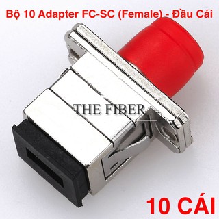 Bộ 10 Cái Adapter/Coupler FC-SC SM, Simplex (Hợp Kim)
