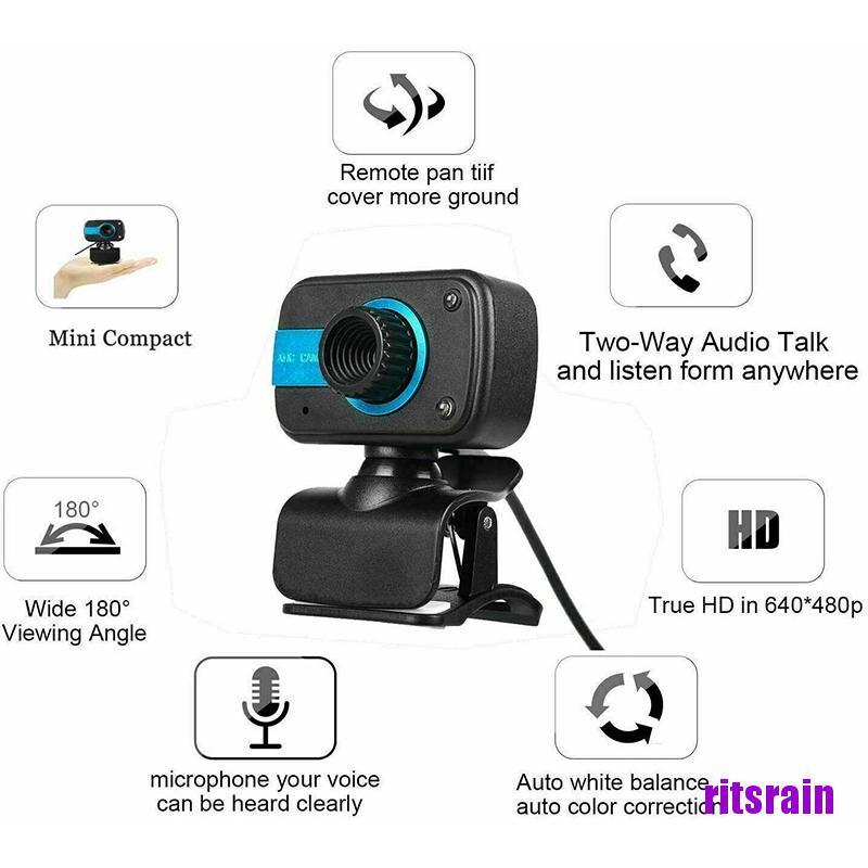 Webcam gắn máy tính cổng USB kèm Microphone | BigBuy360 - bigbuy360.vn