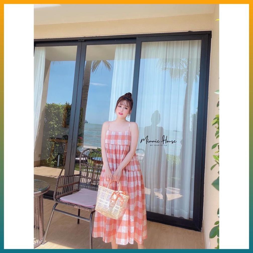 Set Nữ, Set Váy 2 Dây Kẻ Caro Siêu Xinh Siêu Cute Hàng QC Đẹp Loại 1 | BigBuy360 - bigbuy360.vn