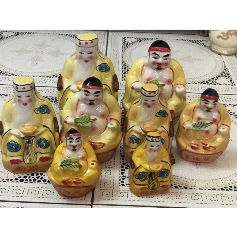 Bộ Thần Tài Ông Địa Men Vàng
