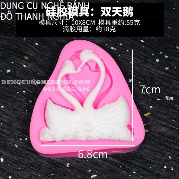 Khuôn Silicone Thiên Nga Hôn