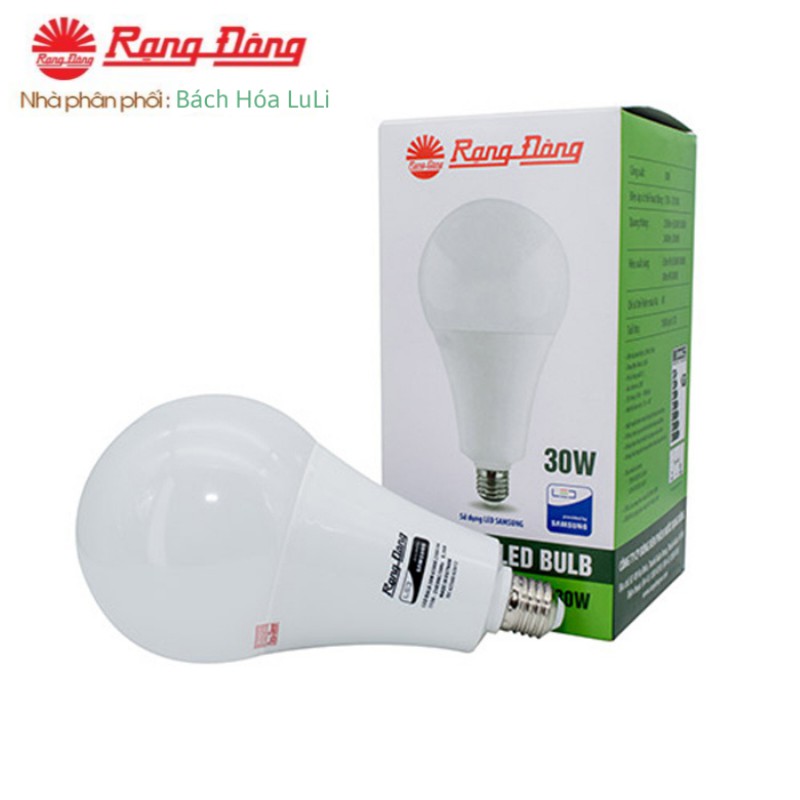 Bóng Đèn Led Rạng Đông Tiết Kiệm Bền Bỉ 3W, 5W, 7W, 9W, 12W, 15W, 20W, 30W Chip Led Sam Sung