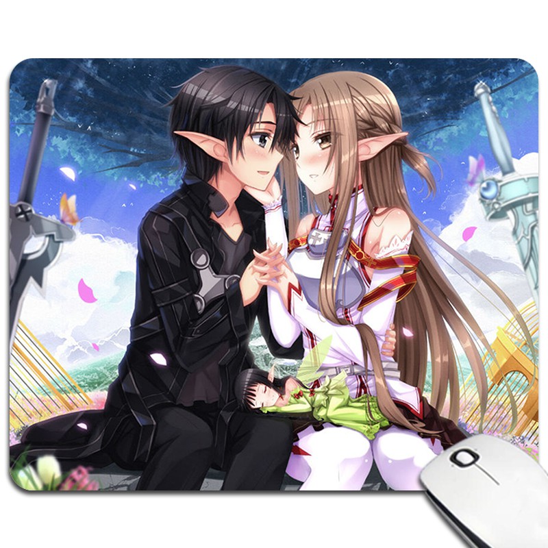 Miếng Lót Chuột Máy Tính Chống Trượt In Hình Nhân Vật Anime Sword Art Online