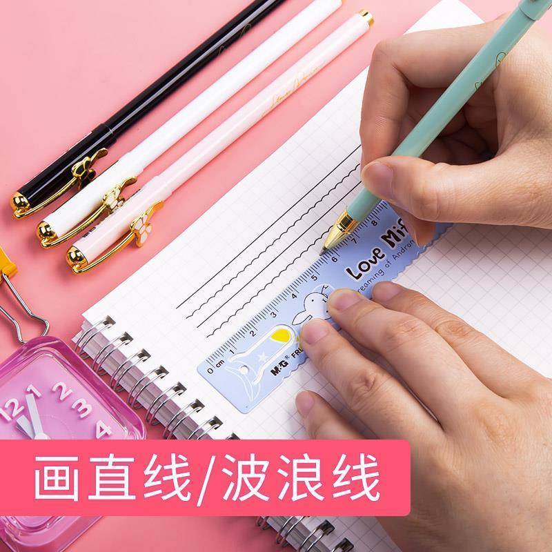 ⭐ iLado ⭐ Thước đo kích thước Thước kẻ học sinh Hoạt Hình mini đồ dùng học tập 15cm quà tặng học sinh In Họa Tiết Hoạt Hình Tiện Lợi