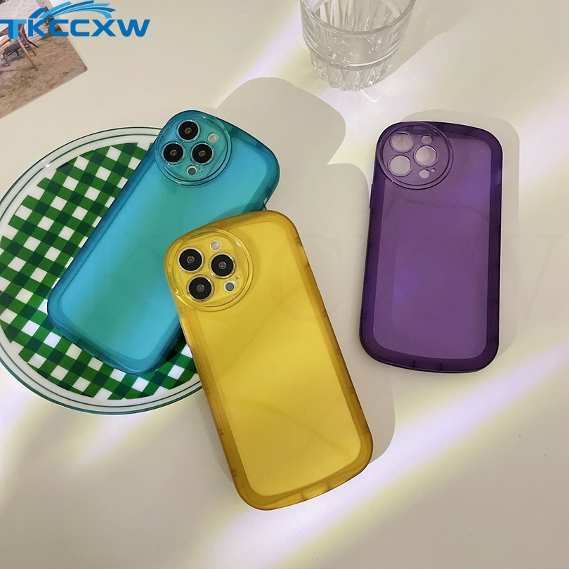 Ốp Điện Thoại Silicon Dày Mềm Màu Trơn Đệm Khí Chống Sốc Bảo Vệ Camera Cho Xiaomi Redmi K40 K50 Poco F3 F4 GT Note 11S 11