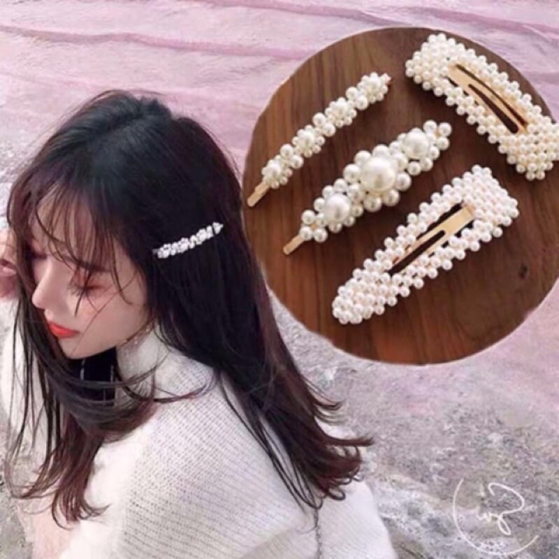 SÉT 3 kẹp tóc mái kẹp tóc nữ phong cách Hàn quốc-SÉT 3 KẸP TÓC MÁI-K361