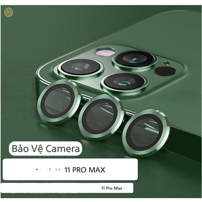Phù Hợp Miếng Dán Bảo Vệ Ống Kính Máy Ảnh Sau Bằng Kim Loại Cho Iphone 11 11Pro