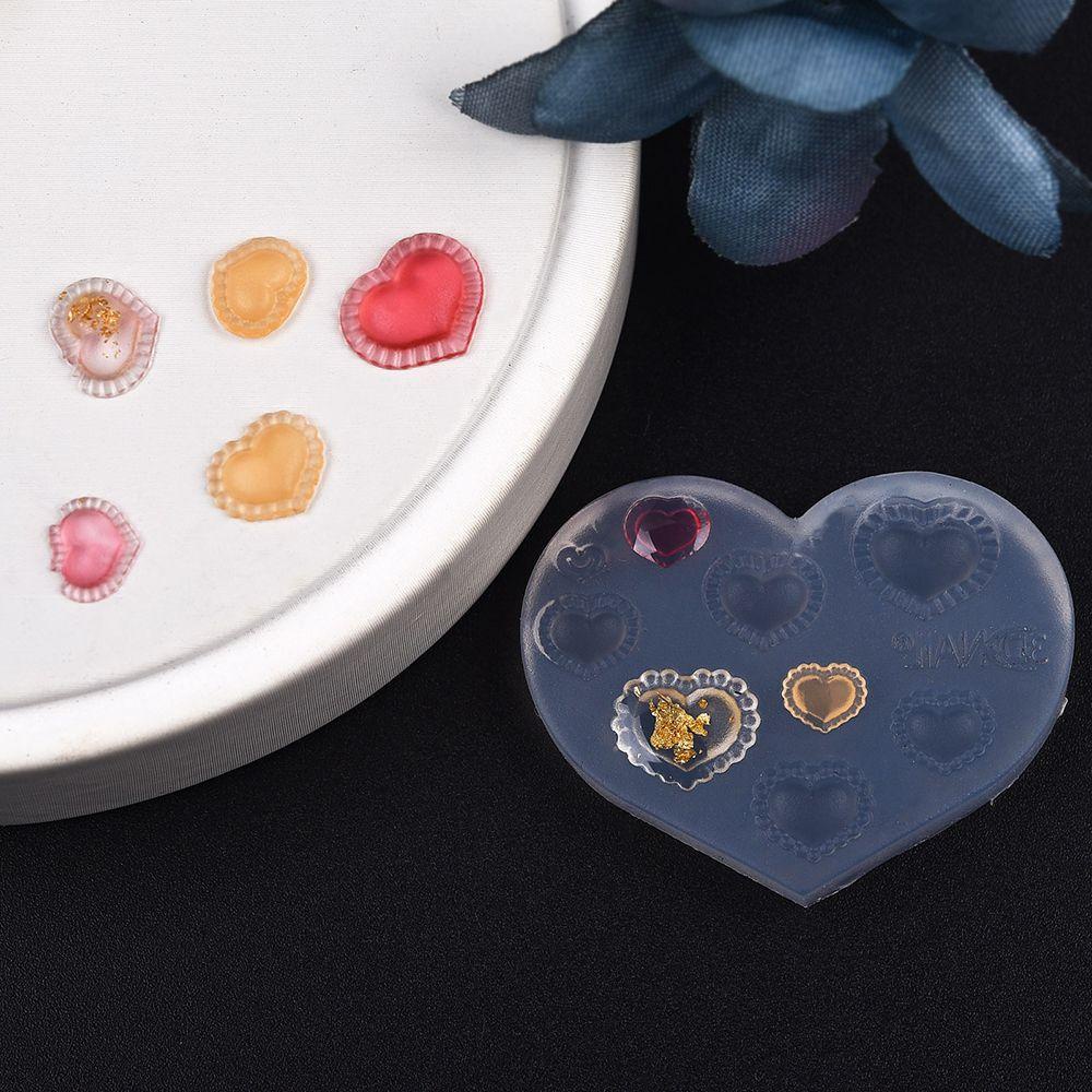 Khuôn Silicon Đổ Resin UV Resin Kiểu Dáng Hoạt Hình Hoa Dành Cho Trang Trí Móng Tay