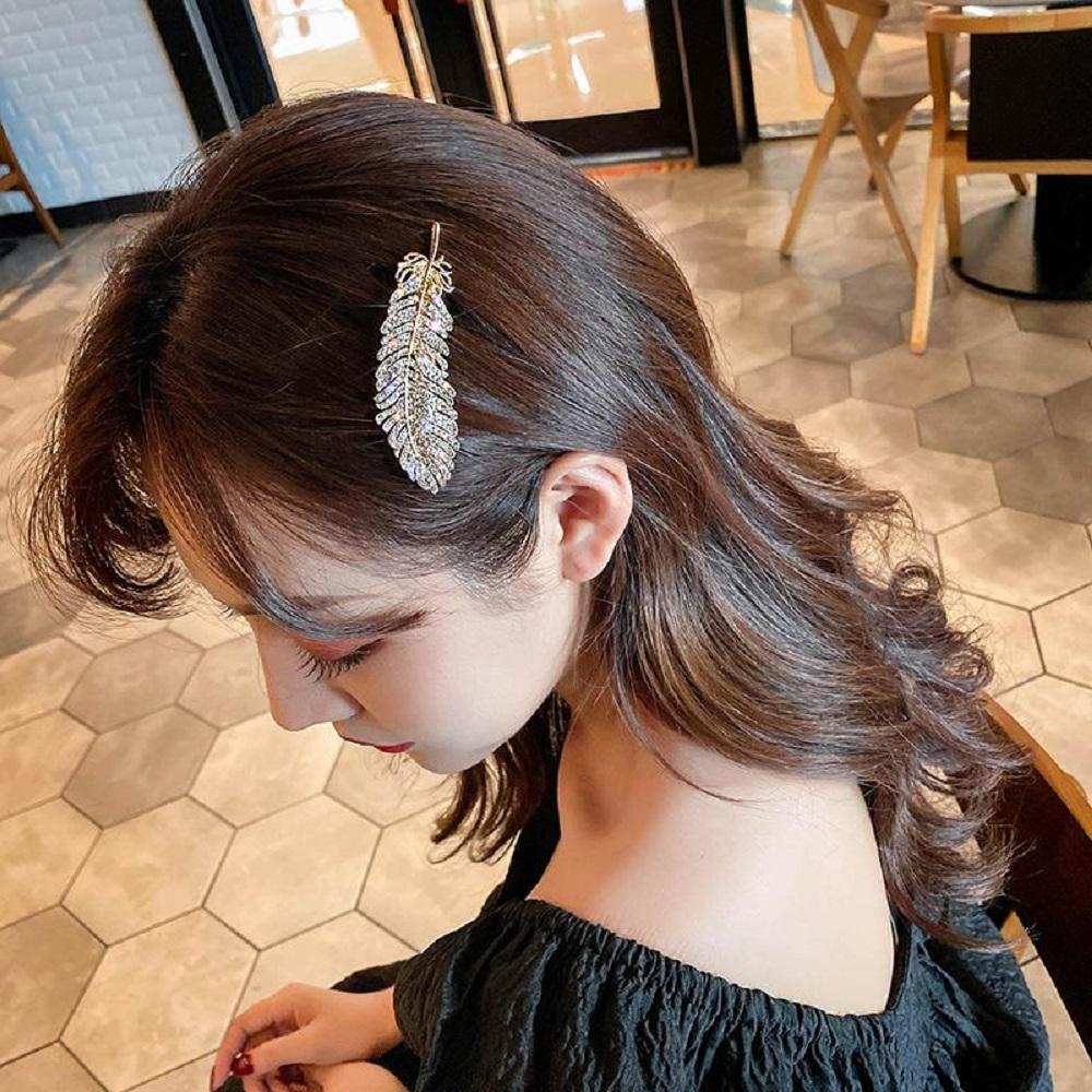 Kẹp Tóc Hình Lông Vũ Thời Trang|Kẹp TóC KiểU DáNg Đơn GiảN ThờI Trang Cho Nữ